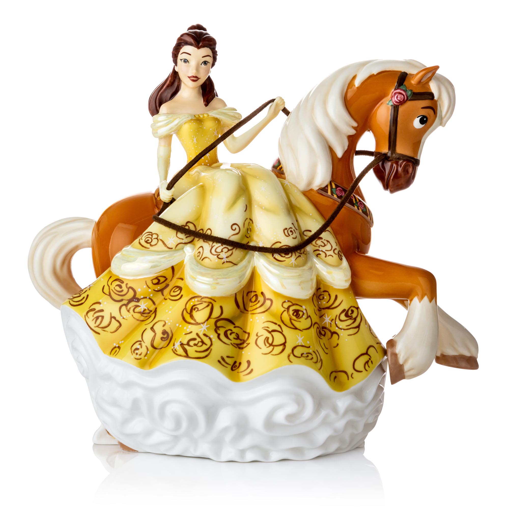 Disney Traditions Figurine - Beauty And The Beast - Belle An Enchanted Rose